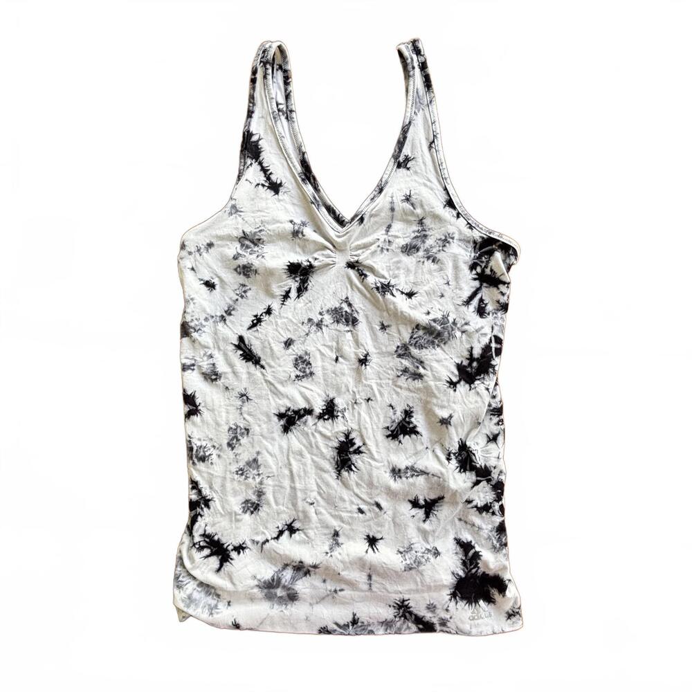 Adidas Adipure Black &‎ White Tie-Dye Yoga Tank Top – Size 12